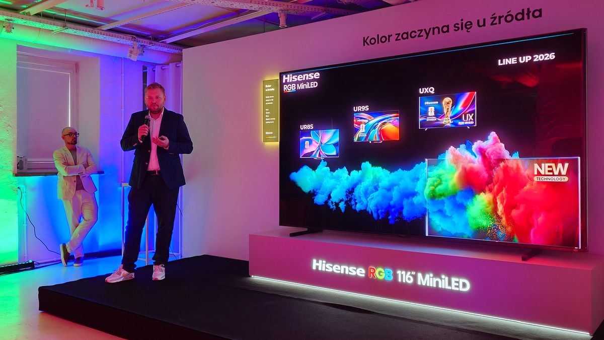 Prezentacja linii produktów Hisense RGB MiniLED.