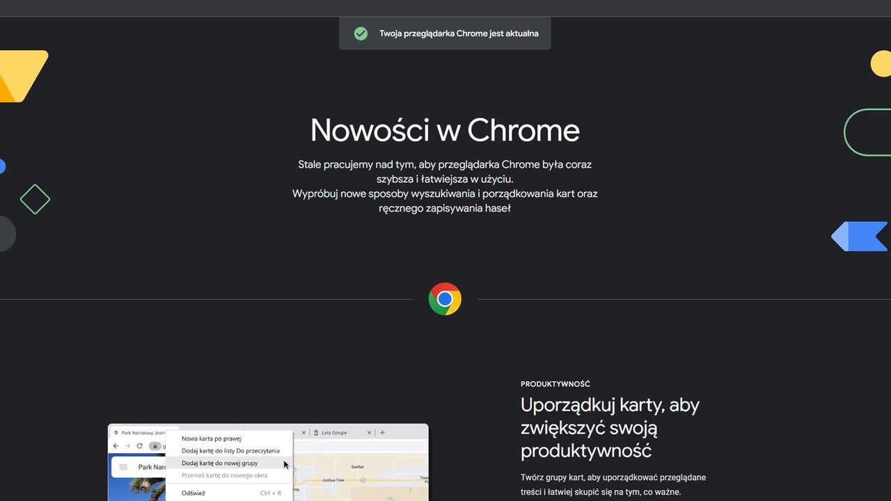 Aktualizacja Chrome