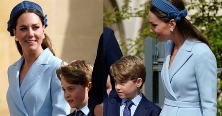 Kate zabrała dzieci na mszę. Ich miny mówią wszystko
