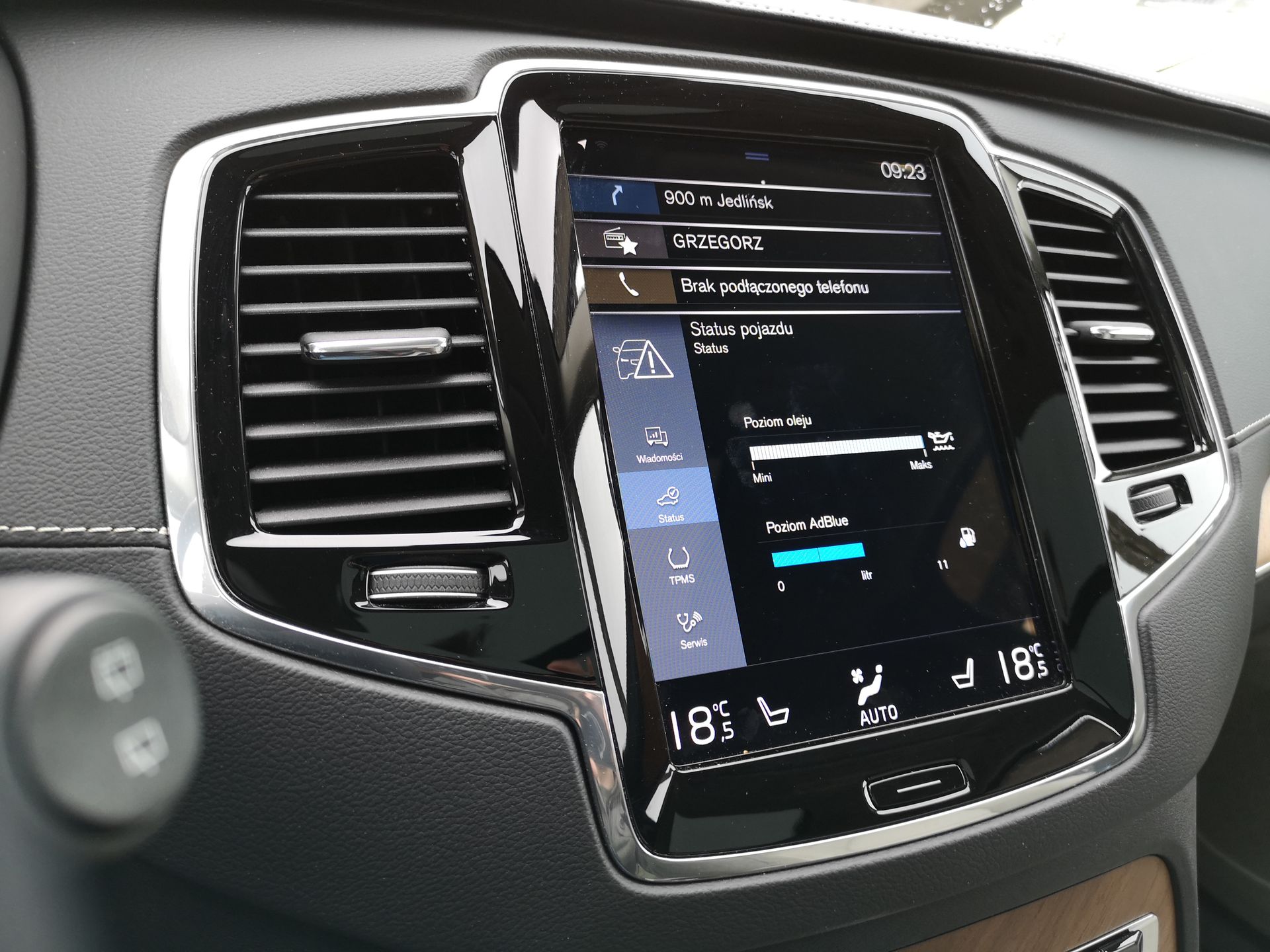 Volvo XC90: Volvo Sensus, audio Bowers & Wilkins i systemy bezpieczeństwa 9