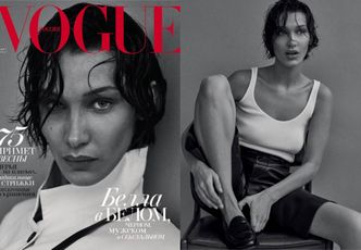 Odmieniona Bella Hadid "w męskim wydaniu" pozuje dla rosyjskiego "Vogue'a"