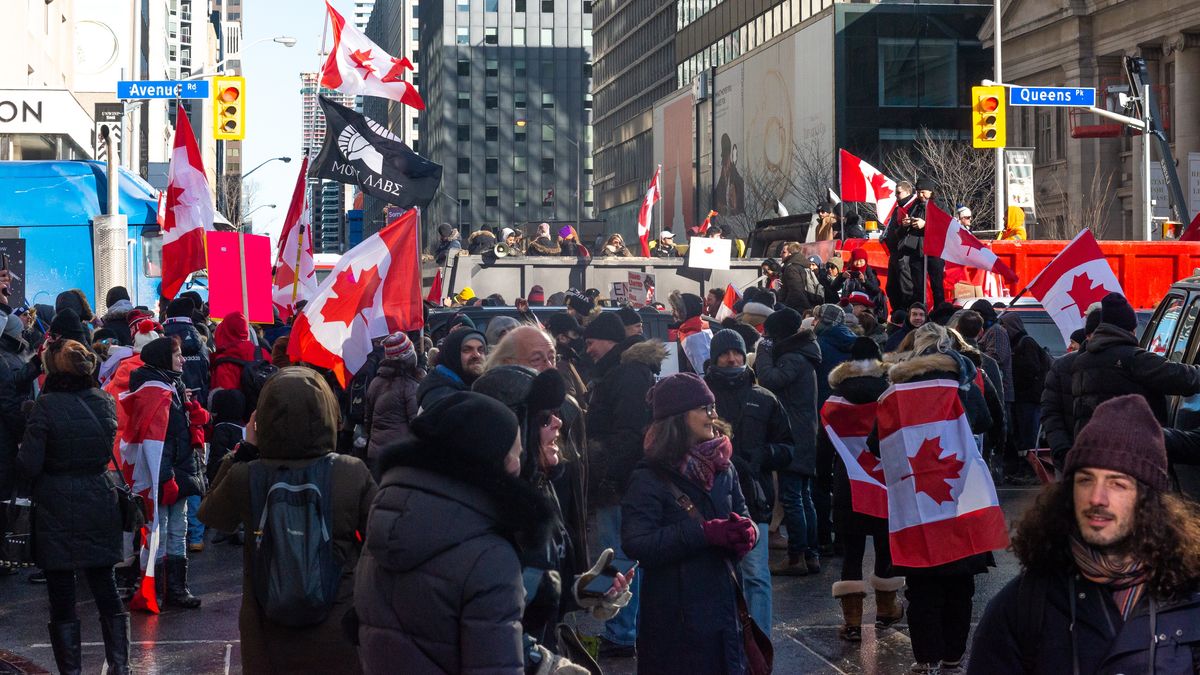 Protesty w Kanadzie doprowadziły do wprowadzenia stanu wyjątkowego (GETTY, Fot: NurPhoto)