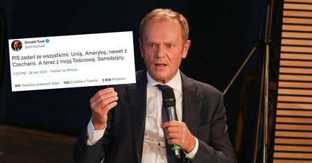 Tusk przeczytał SMS-a od teściowej. I się zaczęło