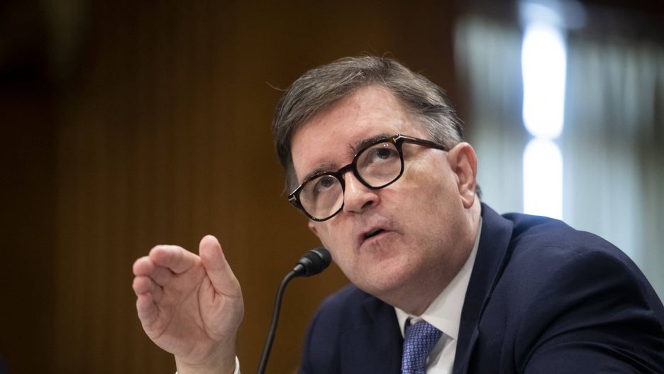 Foreign Relations Hearing - Washington
James O'Brien, Assistant Secretary, European and Eurasian Affairs, United States Department of State, appears before a Senate Committee on Foreign Relations hearing to examine U.S. national security interests in Ukraine, in the Dirksen Senate Office Building in Washington, DC, USA, Wednesday, November 8, 2023. Photo by Rod Lamkey/CNP/ABACAPRESS.COM 
Dostawca: PAP/Abaca
Lamkey Rod/CNP/ABACA
America, United States, United States of America, US, USA