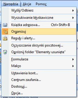 Outlook - wyróżnij kolorem poszczególne e-maile 2