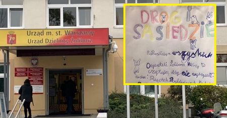 Dziecko napisało to sąsiadom. Kartka z Warszawy hitem sieci