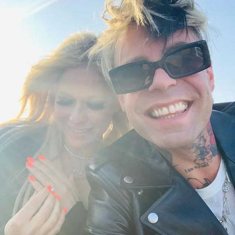 Avril Lavigne i Tyga na pokazie Courreges