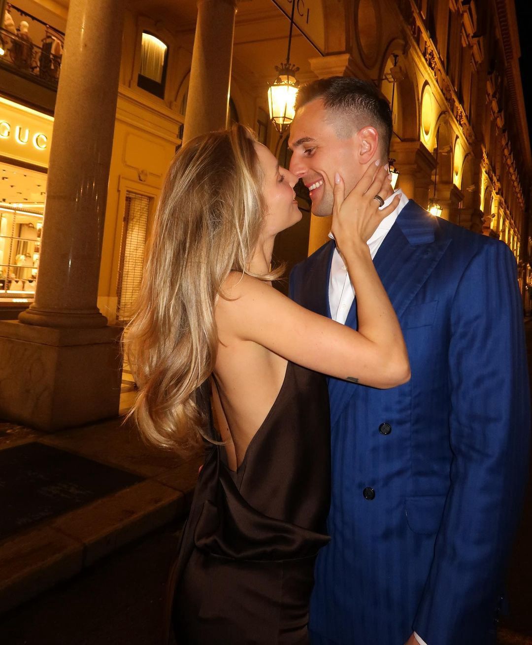 Arek Milik i Agata Sieramska