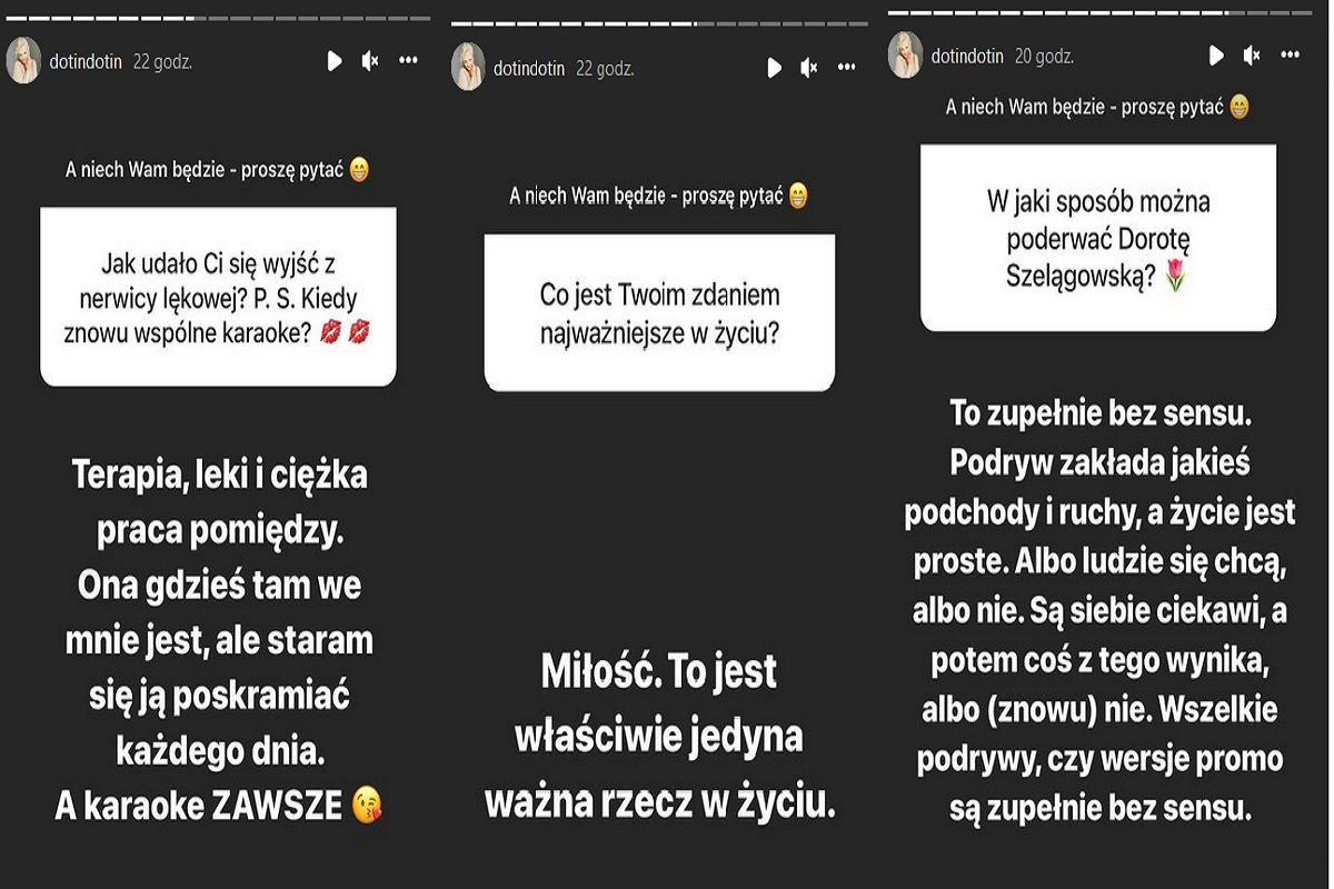 Dorota Szelągowska o podrywie i miłości