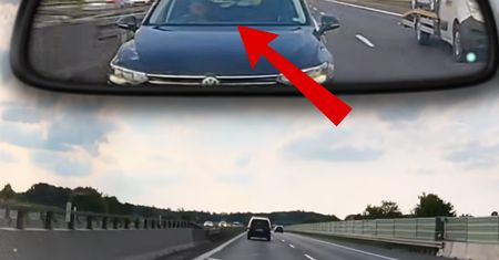 Jechał autostradą A4. Nagle dostrzegł go w lusterku. W sieci wrze