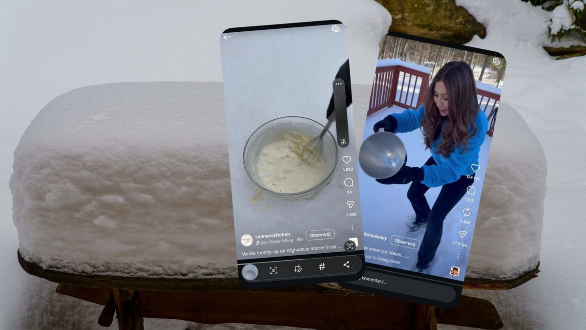 Rolki z kręceniem lodów na śniegu mają milony wyświetleń