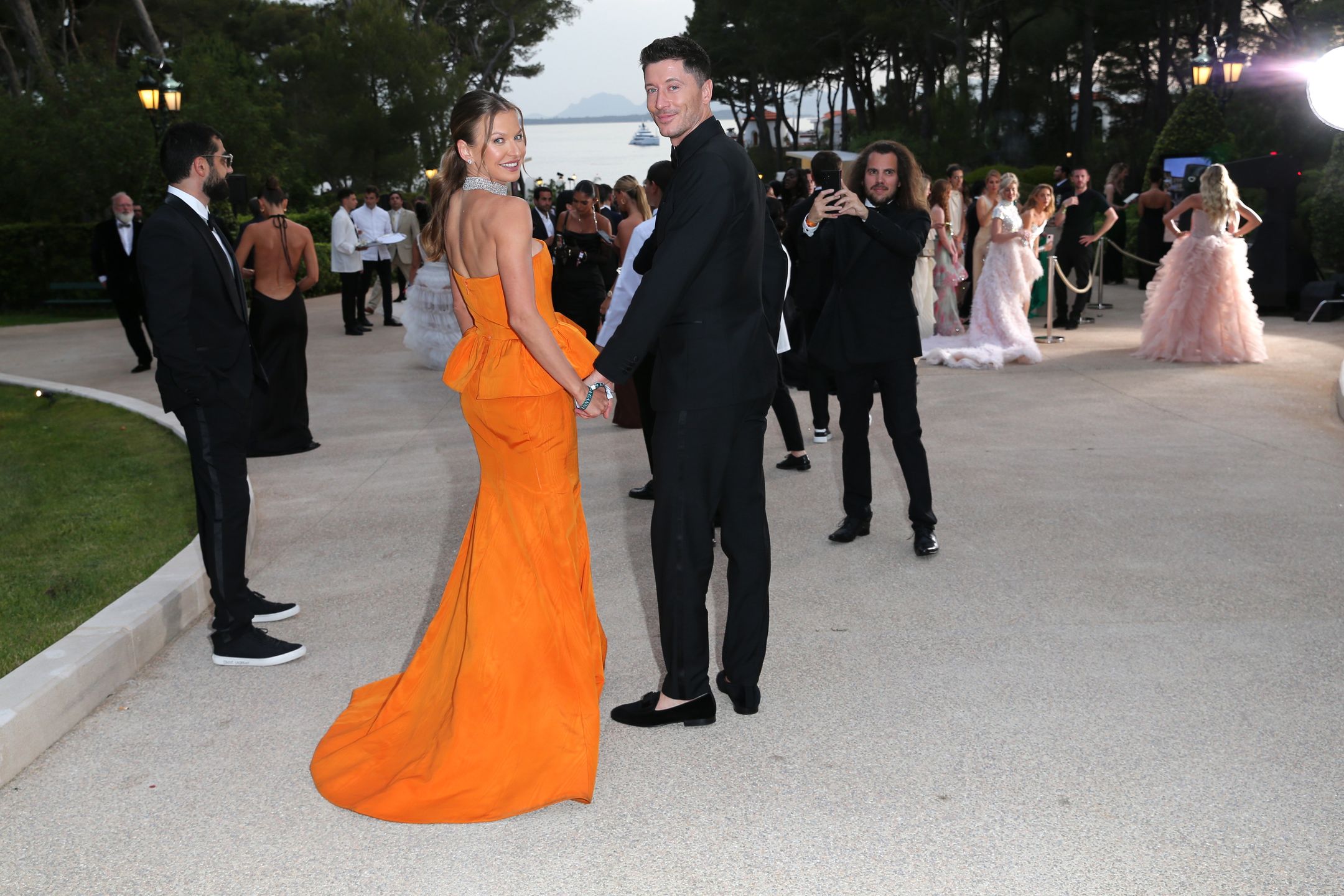 Anna i Robert Lewandowscy w Cannes, 2022 r. 