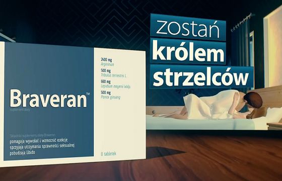 Braveran reklamowany jako pomocnik w strzeleniu gola w sypialni (wideo)