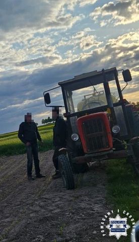 Traktorzysta z promilami