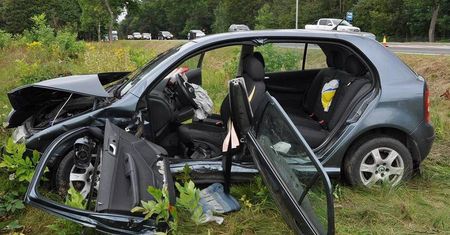 Wypadek w Styrzyńcu. Nie ustąpiła pierwszeństwa i zderzyła się z mercedesem