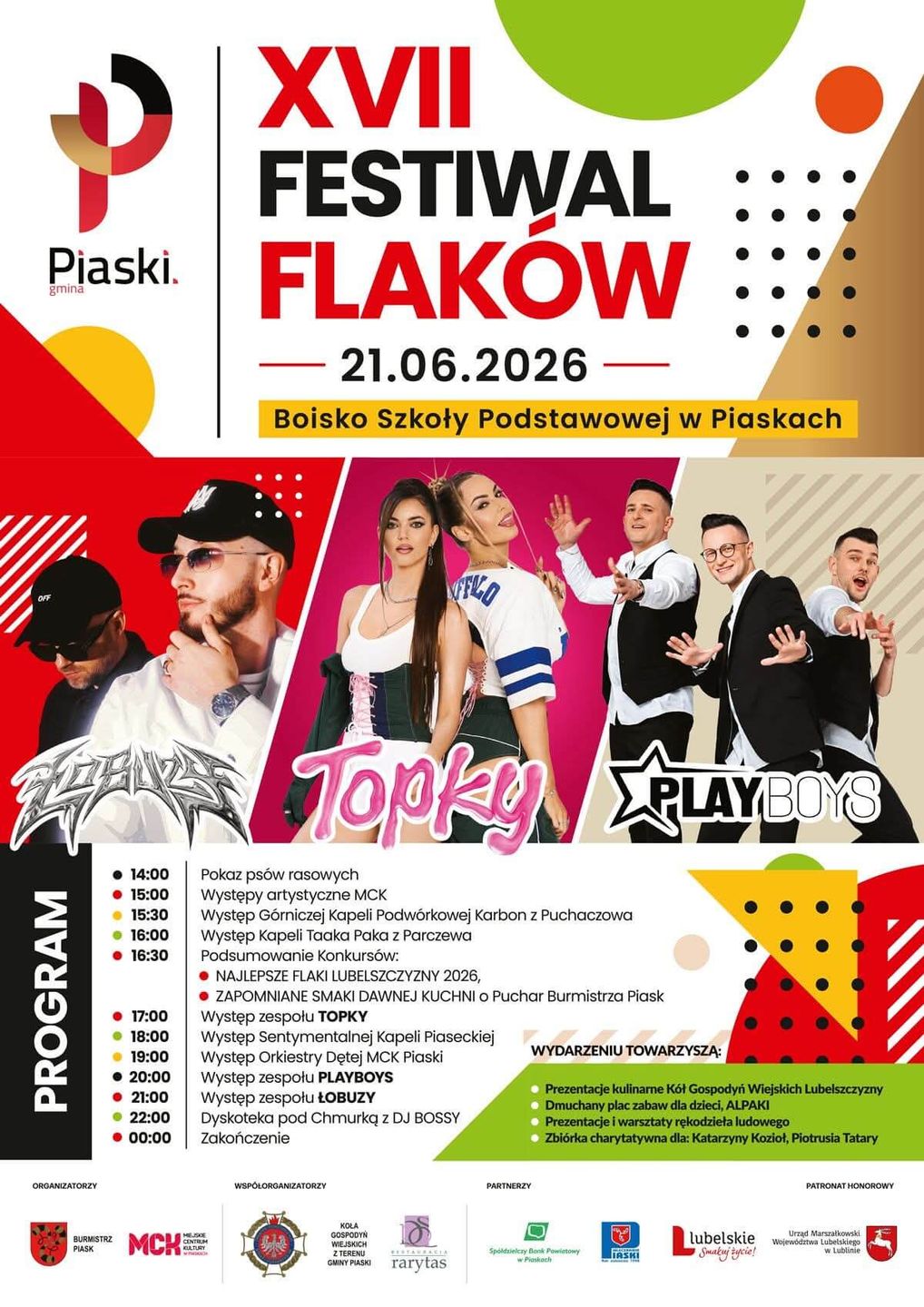 XVII Festiwal Flaków w Piaskach 2026