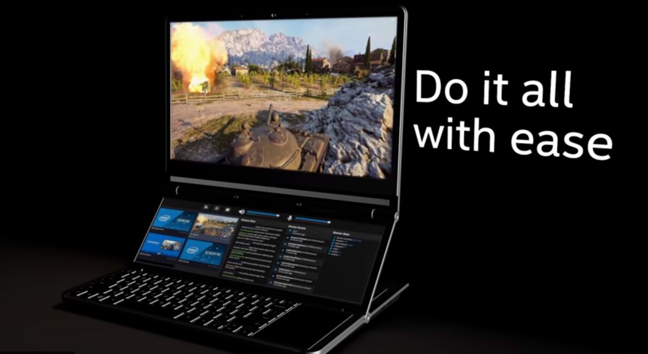 Intel Honeycomb Glacier. Koncepcyjny notebook z dwoma ekranami