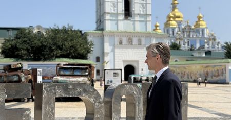 "Grad rakiet i dronów". Litewski minister o podróży do Kijowa