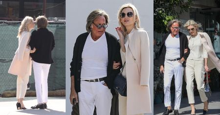 74-letni Mohamed Hadid migdali się z dużo młodszą blond pięknością (ZDJĘCIA)