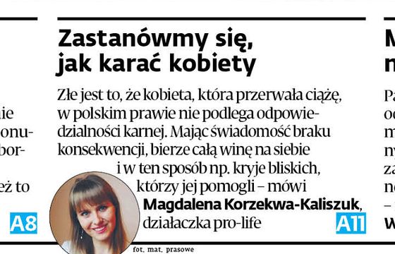 „Dziennik Gazeta Prawna” odpowiada na krytykę wywiadu „Jak karać kobiety” za aborcję