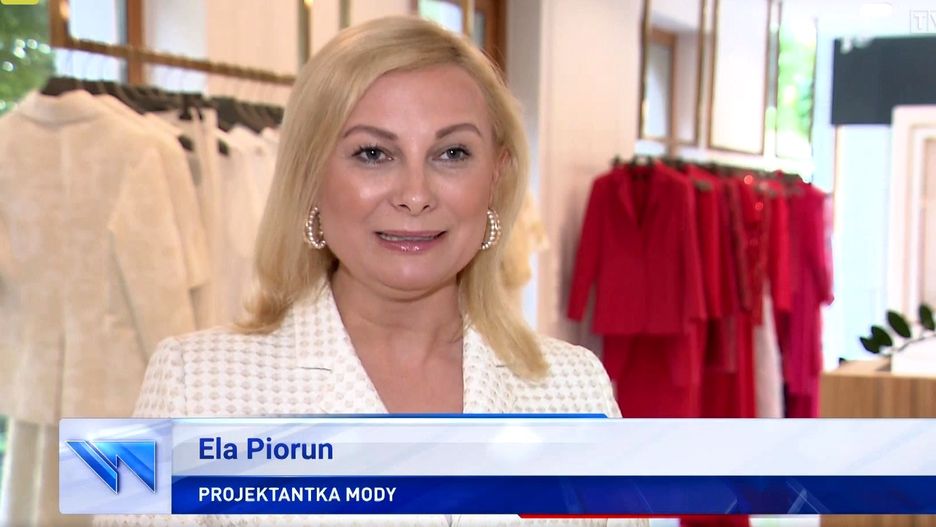 Ela Piorun jest projektantką Agaty Kornhauser-Dudy.