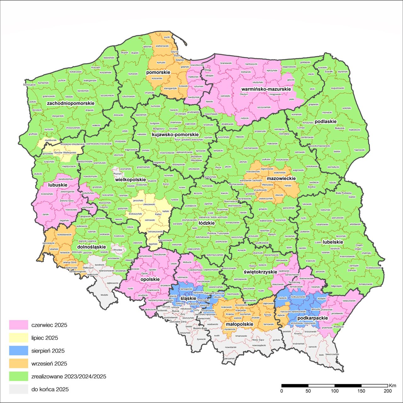 Planowane etapy wyłączania 3G w Polsce