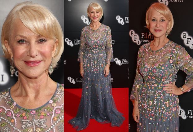 71-letnia Helen Mirren na czerwonym dywanie