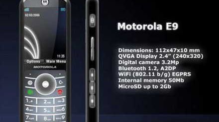Motorola E9 dojrzana na stronie MSN 1