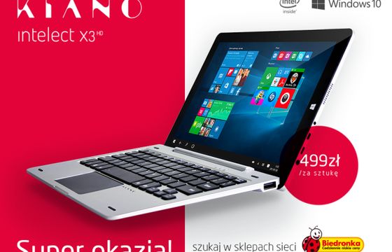Kiano Intelect X3 HD - laptop z funkcją tabletu w Biedronce za 499 zł (wideo)