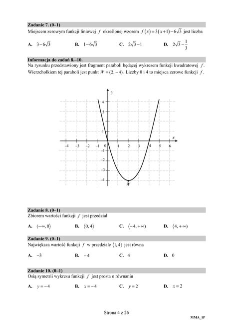 Matura z matematyki 2019