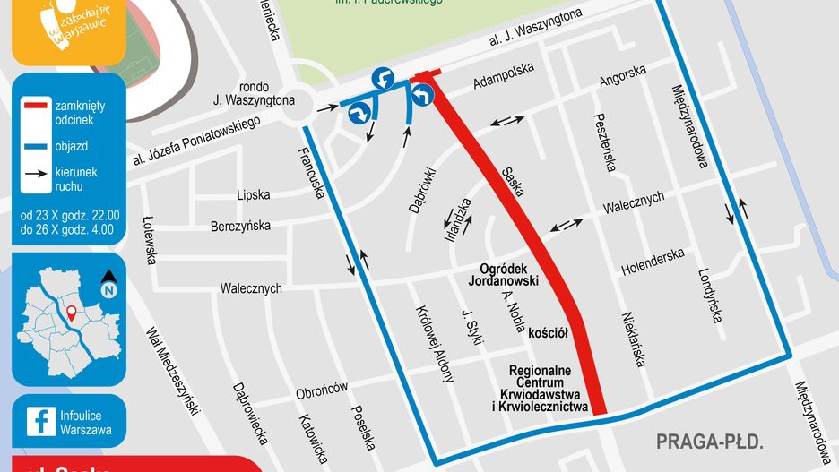 Warszawa. W weekend drogowcy przeprowadzą remont