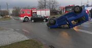 Groźne dachowanie w Ostrowcu Świętokrzyskim