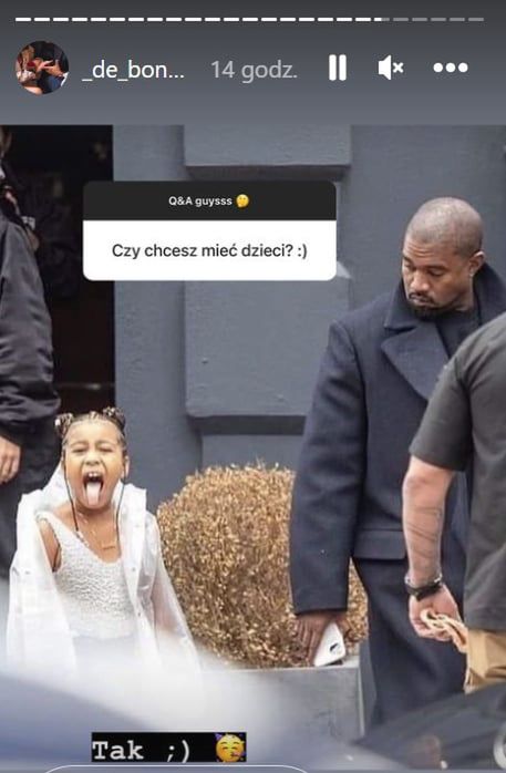 Partnerka Hakiela o dzieciach