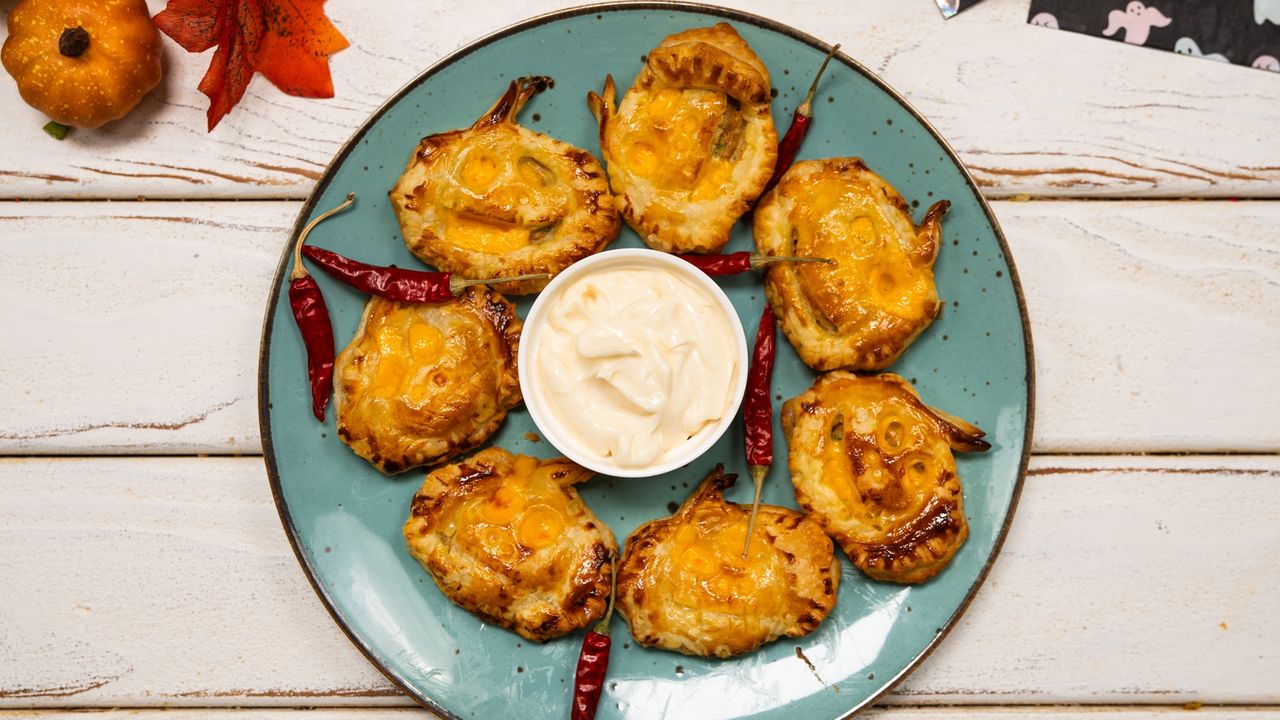 Pumpkin snacks with meat