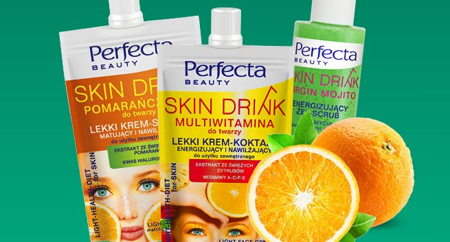 „Zdrowie, energia, odwaga” w kampanii kosmetyków Perfecta Skin Drink