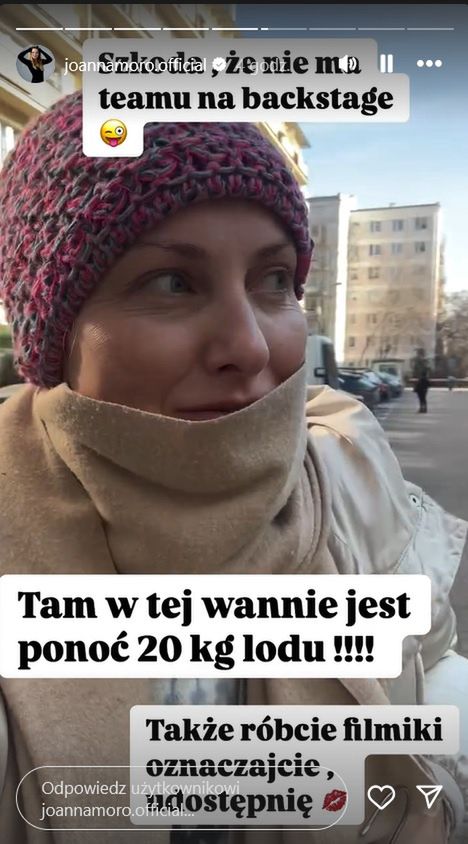 Joanna Moro morsowała na ulicy 