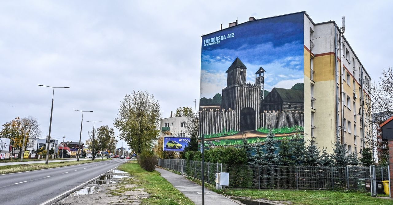 Bydgoszcz: Wyszogród w pełnej krasie. Na budynku przy ul. Fordońskiej można podziwiać nowy mural