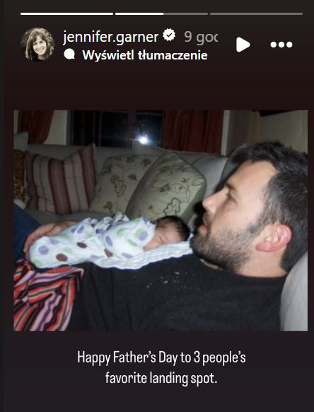Ben Affleck z jednym ze swoich dzieci
