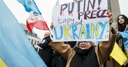 Demonstracja solidarności z Ukrainą. "Krew ratuje więcej żyć niż karabiny"