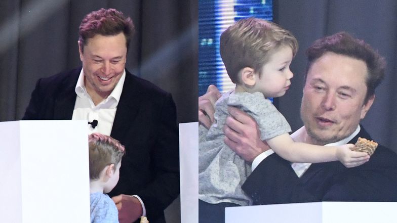 Elon Musk i X AE A-XII dokazują na konferencji