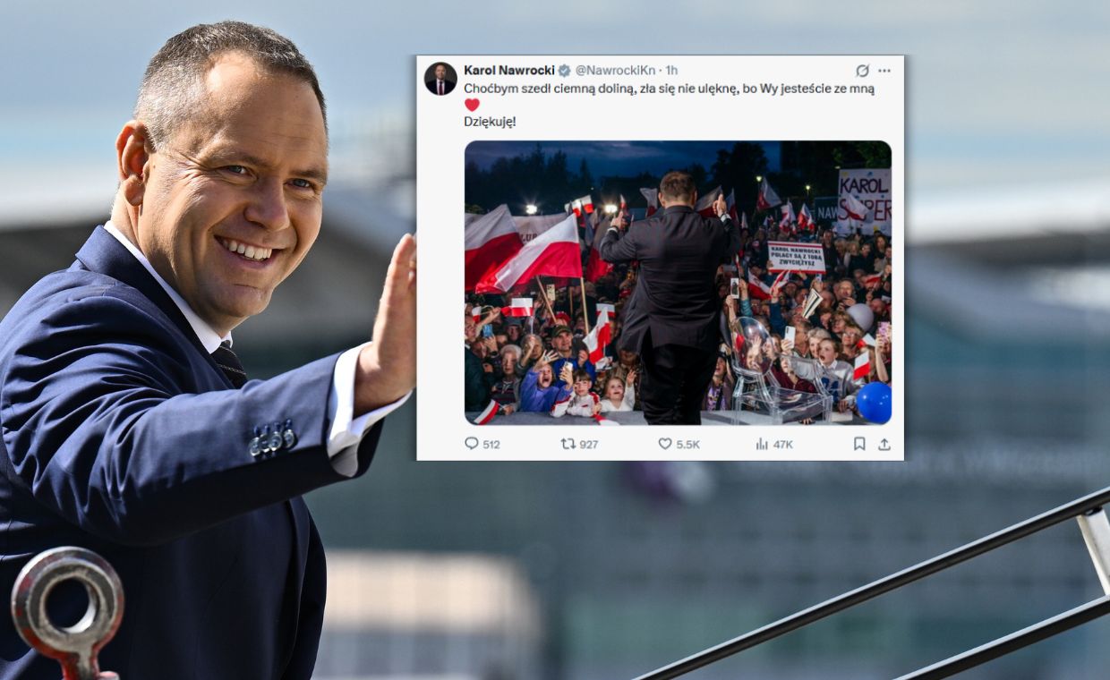 Nawrocki świętuje. Z tej okazji zacytował Biblię w zmienionej formie