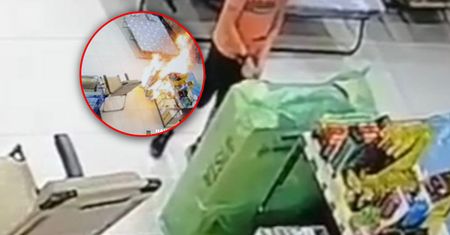 6-latek w Kijowie podpalił market. Jest nagranie
