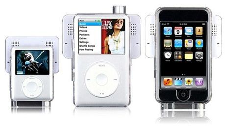 Zgrabne małe głośniki dla iPoda