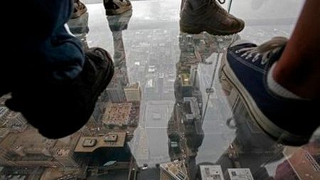 Przerażający balkon w Sears Tower 1