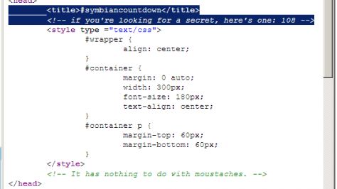 Tajemnicze odliczanie Symbiana (aktualizacja) 1