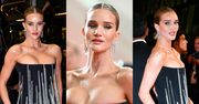 Rosie Huntington-Whiteley i jej ŚCIŚNIĘTY BIUST brylują na czerwonym dywanie w Cannes. Udana kreacja? (ZDJĘCIA)