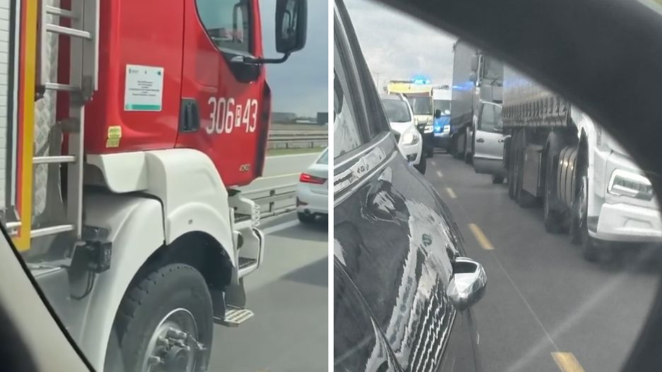 Służby stały w korku