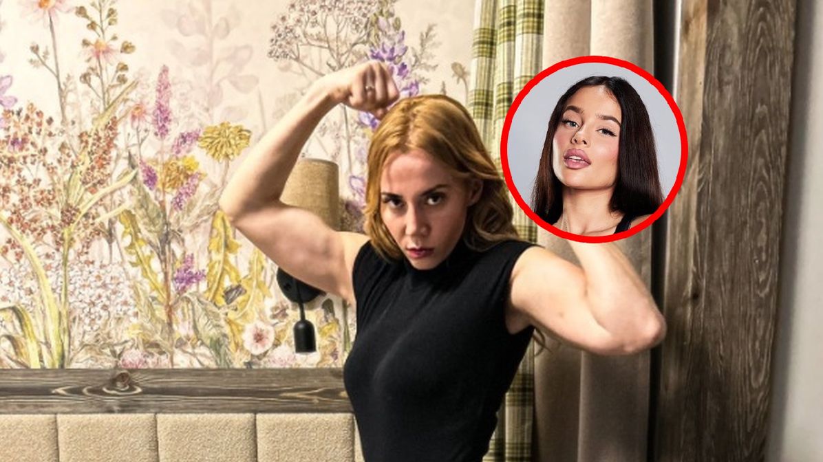 Na zdjęciu: Marianna Schreiber, w kółeczku Agata Fąk