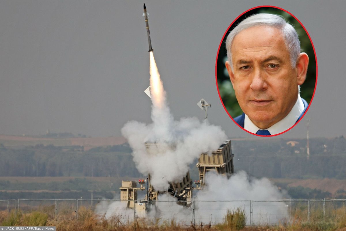 Wyrzutnia "Żelaznej Kopuły" i Benjamin Netanjahu
