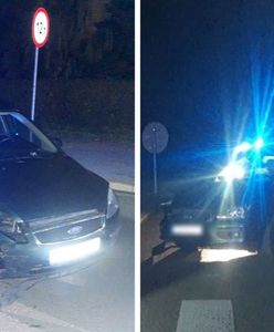 Miał tylko jechać po mleko. Skosił fordem latarnię